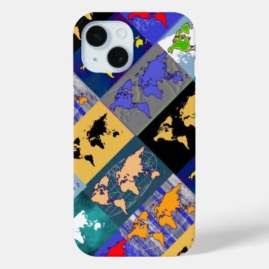 atlas van de wereld Case-Mate iPhone case (Achterkant)