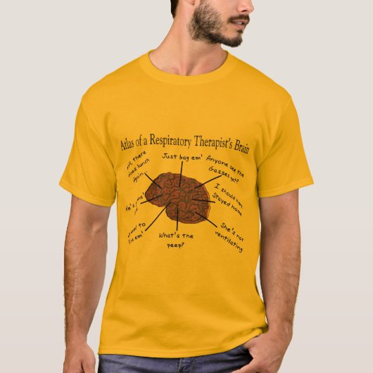 Atlas van een ademhalingstherapie-brein II T-shirt (Voorkant)