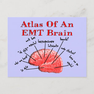 atlas van een EMT-brein Briefkaart