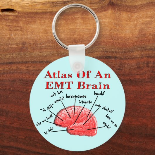 atlas van een EMT-brein Sleutelhanger (Voorkant)