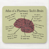 Atlas van een Farmacie Tech's Brain Muismat (Voorkant)