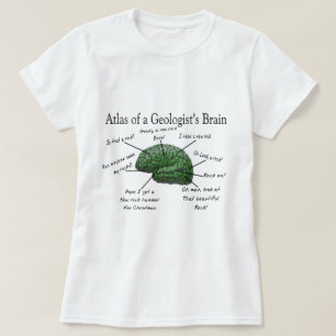 Atlas van een Geoloog's Brain Funny Gifts T-shirt
