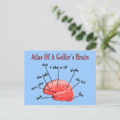 Atlas van een Golfbrein Briefkaart (Staand voorkant)