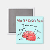 Atlas van een Golfbrein Magneet (Voorkant / Achterkant)