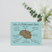 Atlas van een Phlebotomist-brein Briefkaart (Staand voorkant)