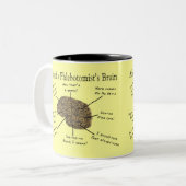 Atlas van een Phlebotomist-brein Tweekleurige Koffiemok (Voorkant links)
