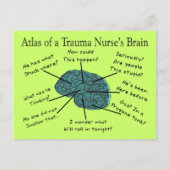 Atlas van een Trauma Nurse's Brain Briefkaart (Voorkant)