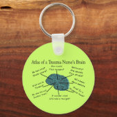 Atlas van een Trauma Nurse's Brain Sleutelhanger (Voorkant)