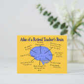Atlas van het brein van de leerkracht in ruste briefkaart (Staand voorkant)