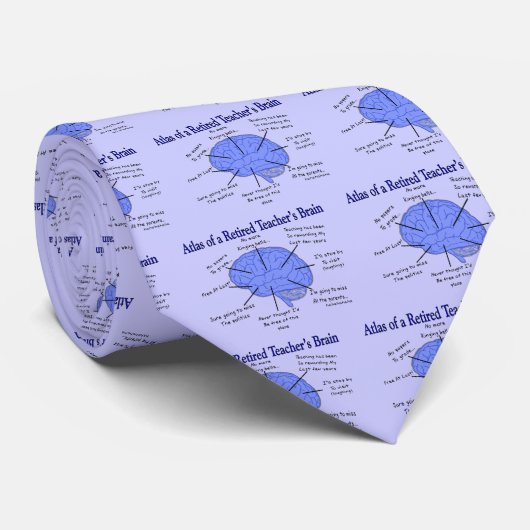 Atlas van het brein van de leerkracht in ruste stropdas (Opgerold)