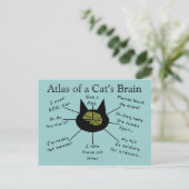 atlas van het brein van een auto briefkaart (Staand voorkant)