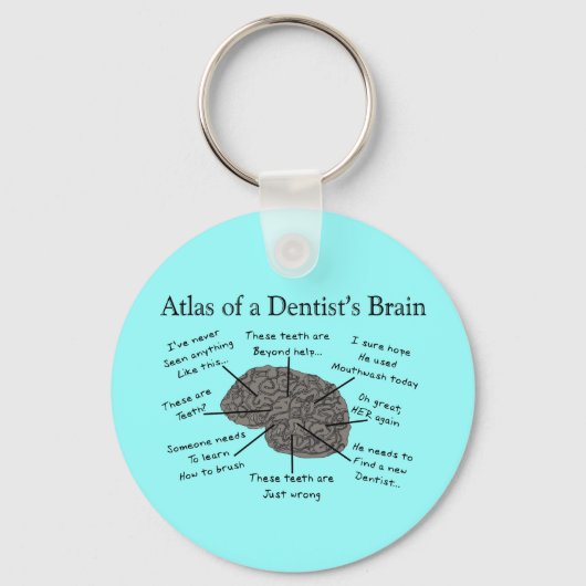 Atlas van het brein van een tandarts sleutelhanger (Voorkant)