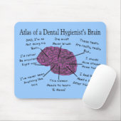 Atlas van het brein van een tandheelkundige apothe muismat (Met muis)