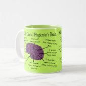 Atlas van het brein van een tandheelkundige apothe tweekleurige koffiemok (Voorkant links)