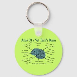 Atlas van het brein van Vet Tech Sleutelhanger