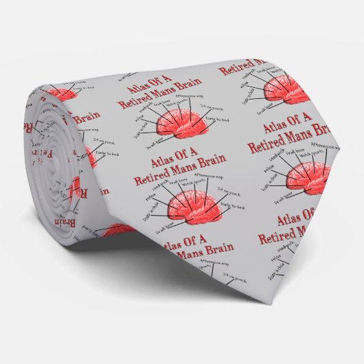 Atlas van het rumoer stropdas (Opgerold)