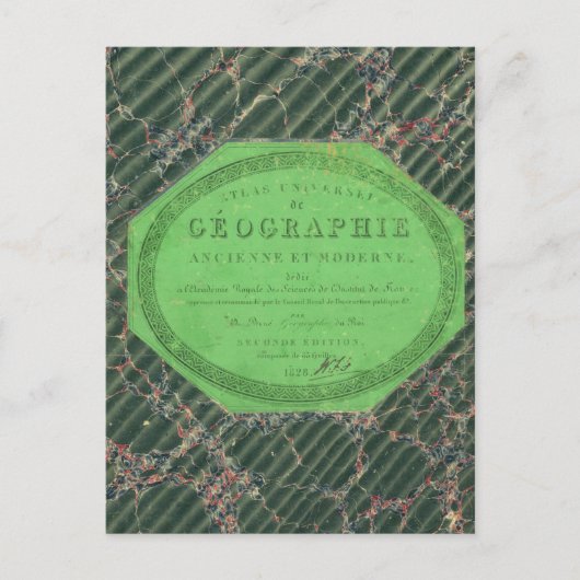 Atlas van Universal Geography Briefkaart (Voorkant)