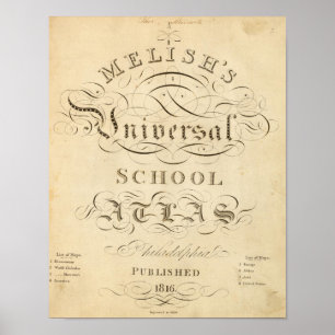 atlas voor de universele school poster