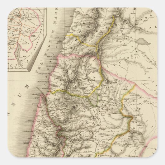 Atlas voor het Religieuze Midden-Oosten Vierkante Sticker (Voorkant)