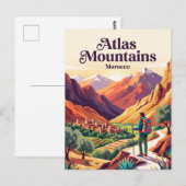 Atlasgebergte Marokko Briefkaart (Voorkant / Achterkant)