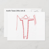 atlatlman briefkaart (Voorkant / Achterkant)