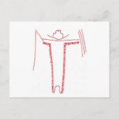 atlatlman briefkaart (Voorkant)