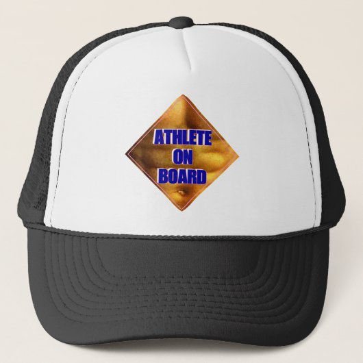 Atleet aan boord trucker pet (Voorkant)