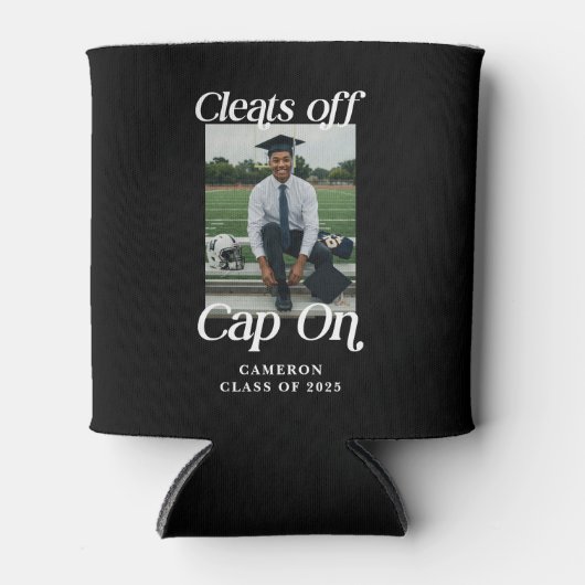 Atleet Afstuderen Favoriet Custom Blikjeskoeler (Voorkant)