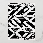 Atleet Afstuderen verwijdert Pet op Folie Uitnodiging (Achterkant)