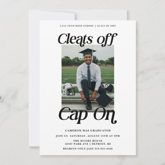 Atleet Afstuderen verwijdert Pet op Kaart (Voorkant)