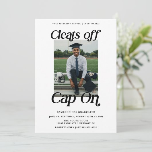 Atleet Afstuderen verwijdert Pet op Kaart (Staand voorkant)