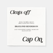 Atleet Afstuderen verwijdert Pet op Servet (Voorkant)