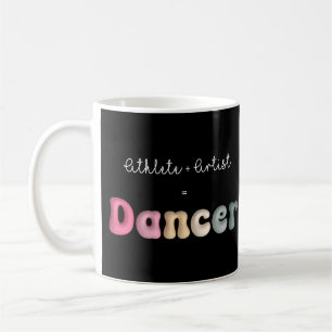 Atleet + Artiest = Dancer, Grappige gifT voor Danc Koffiemok
