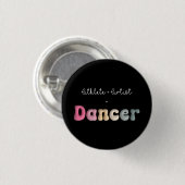 Atleet + Artiest = Dancer, Grappige gifT voor Danc Ronde Button 3,2 Cm (Voorkant /achterkant)