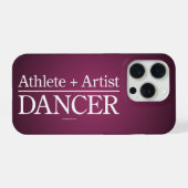 Atleet + Artiest = Danser iPhone Hoesje (Achterkant horizontaal)