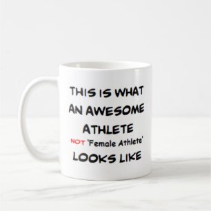 atleet geen vrouw atleet koffiemok