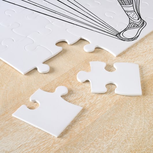 atleet met wielaandrijving en veldatleet legpuzzel (Zijkant)