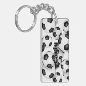 Atleet naam cluster van voetballen sleutelhanger (Voorkant Links)