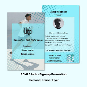 Atleten aantrekken Advanced Fitness Personal Train Flyer