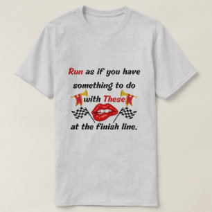 Atleten Grappige Motivatie Marathon Running Quote T-shirt