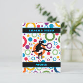 Atletiek Abstract Briefkaart (Staand voorkant)