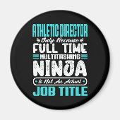 Atletiek Directeur Multitasker Docent Coach Vaardi Magneet (Voorkant)