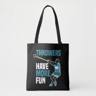Atletiek hamerwerpen sport cadeau tote bag