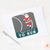 Atletiek Hardlopen Vierkante Sticker (Envelop)
