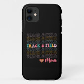 Atletiek Moeder Groovy Hardlopen Moederdag Case-Mate iPhone Case (Achterkant)