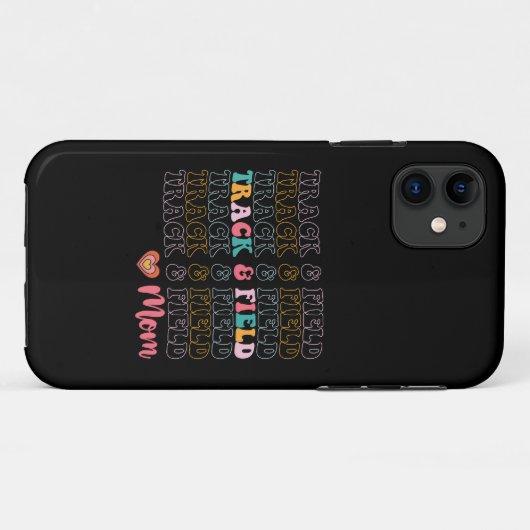 Atletiek Moeder Groovy Hardlopen Moederdag Case-Mate iPhone Case (Achterkant (horizontaal))