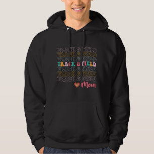 Atletiek Moeder Groovy Hardlopen Moederdag Hoodie