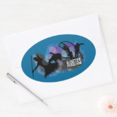 Atletiek Ovale Sticker (Envelop)