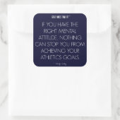 Atletiek Quote 5: Attitude for Success Sticker (Tas)