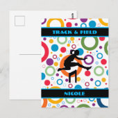 Atletiek samenvatting briefkaart (Voorkant / Achterkant)